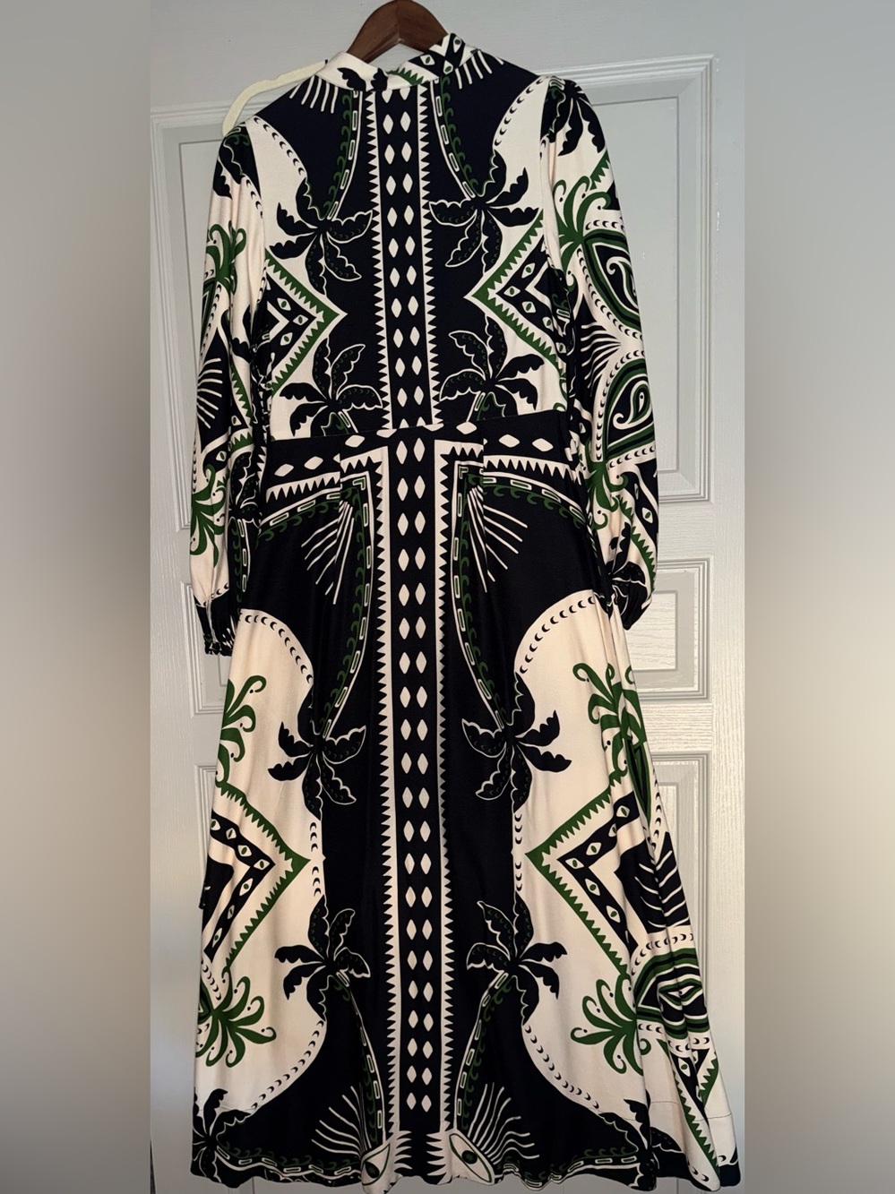 FARM Rio Black Scarf Maxi Dress Medium - Picture 5 of 8